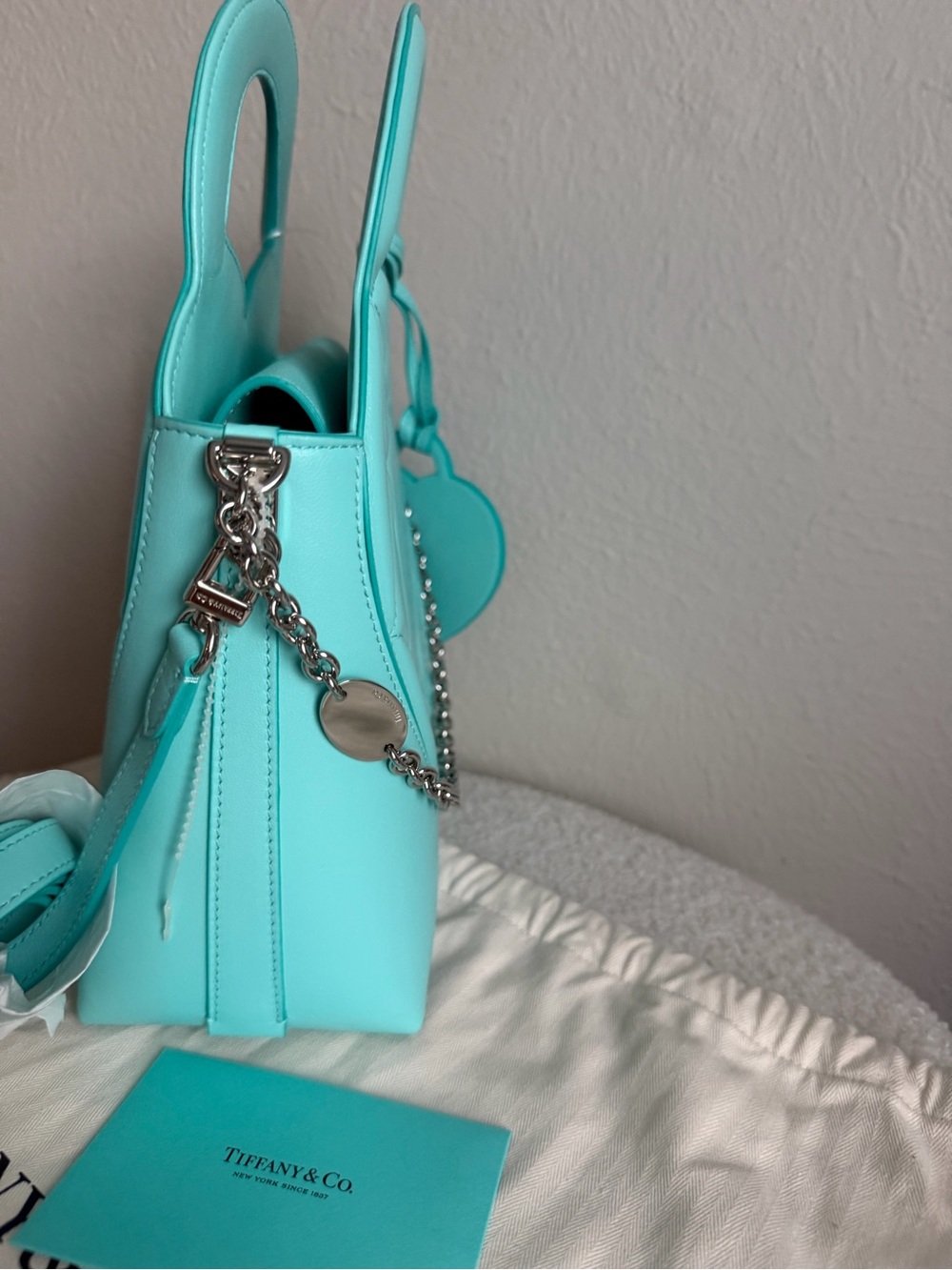Tiffany & Co. Tiffany Blue Quilted Heart Mini Top-Handle Bag - Picture 6 of 12